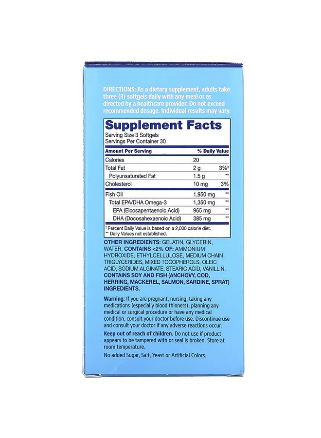 21st Century Alaska Wild Fish Oil Mega Omega-3 - 90 Softgels - Image 3